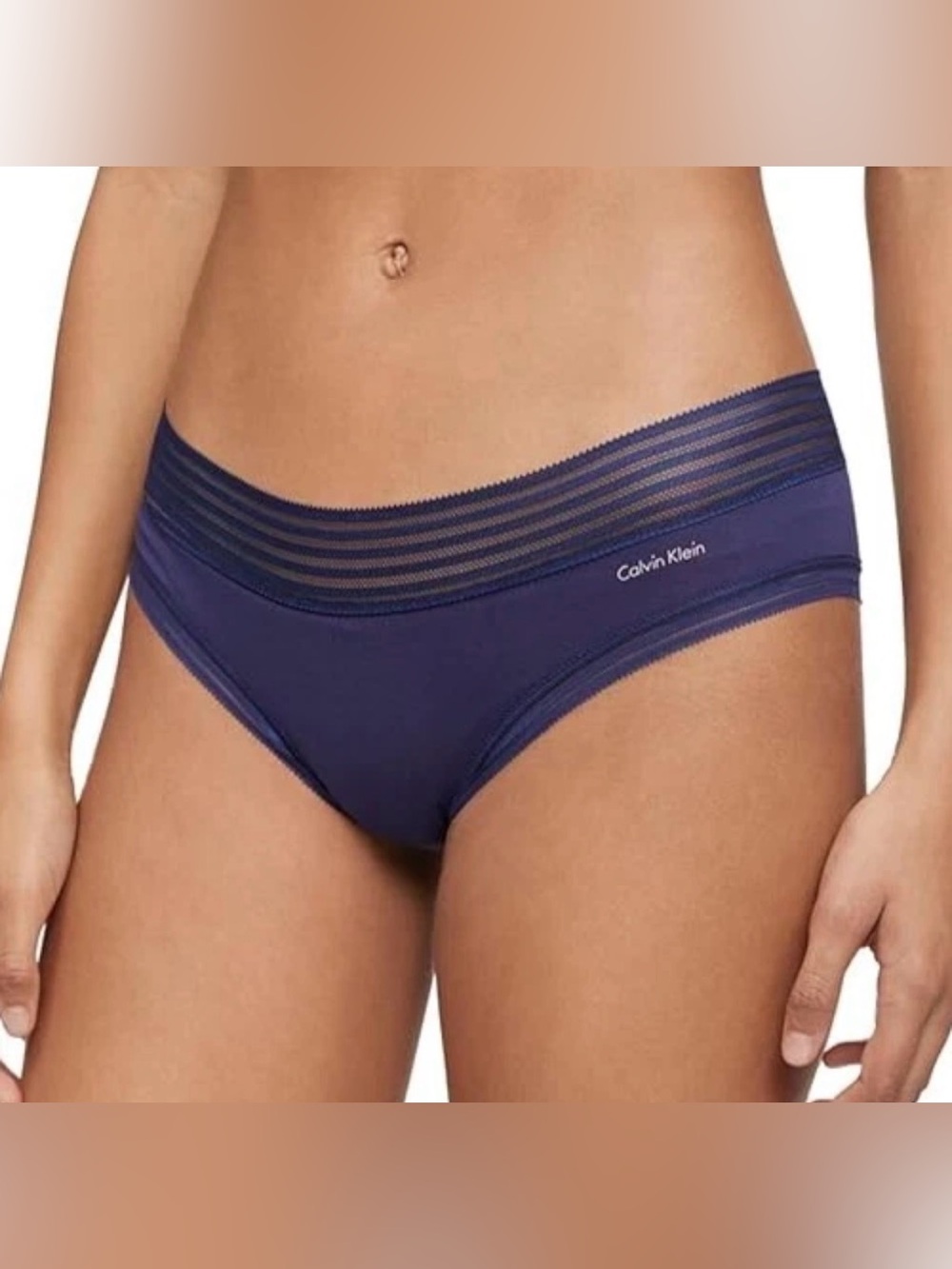 Calvin Klein Ultra Soft Modal Thong Underwear  XS  -Navy Blue-